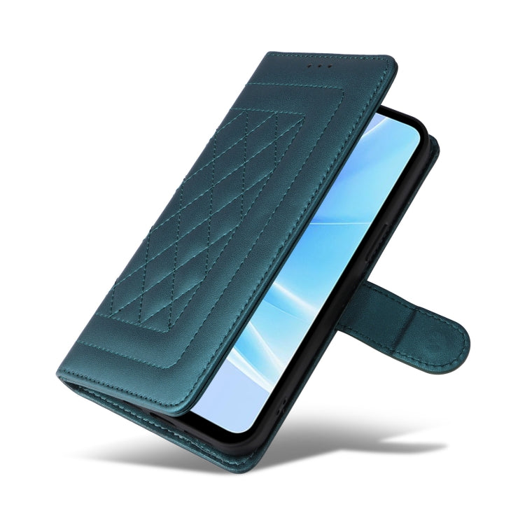 For OPPO A57 / A57s Diamond Lattice Leather Flip Phone Case