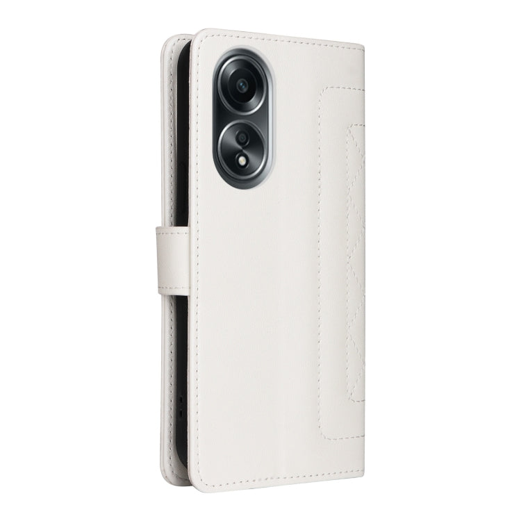 For OPPO A58 4G Diamond Lattice Leather Flip Phone Case