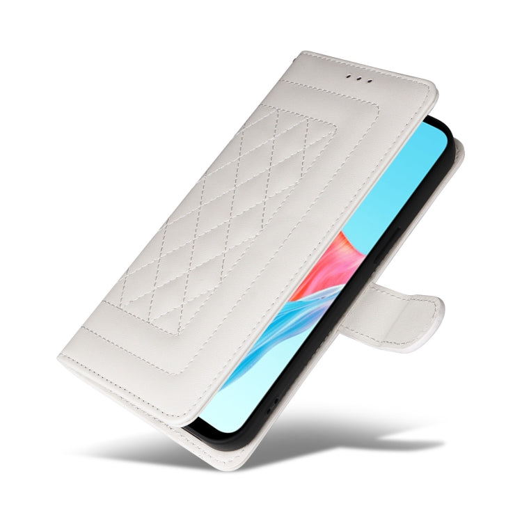 For OPPO A58 4G Diamond Lattice Leather Flip Phone Case