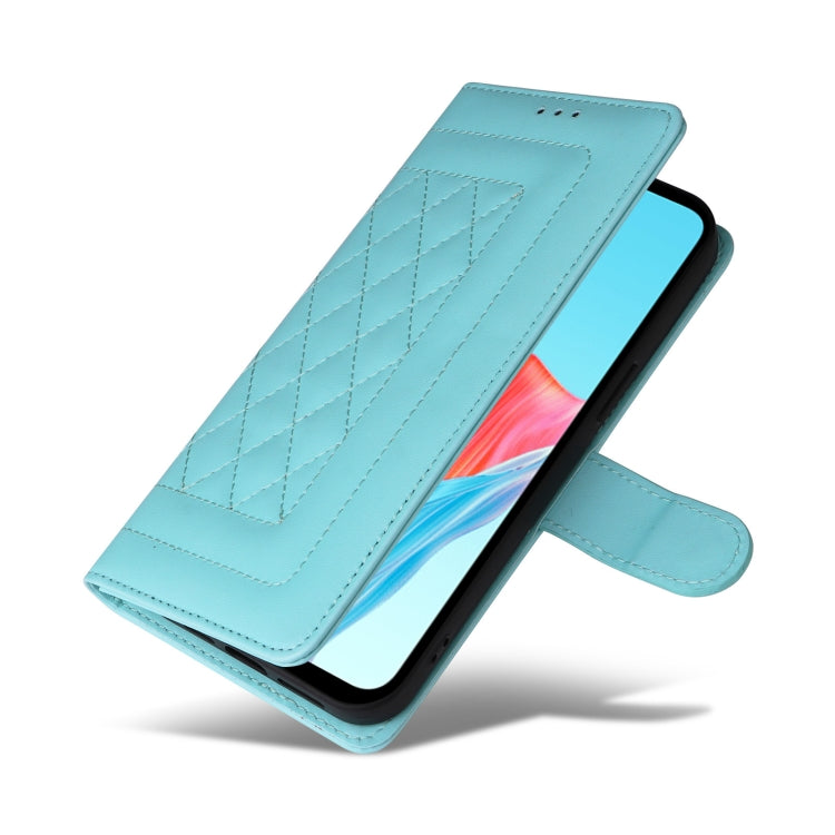 For OPPO A58 4G Diamond Lattice Leather Flip Phone Case