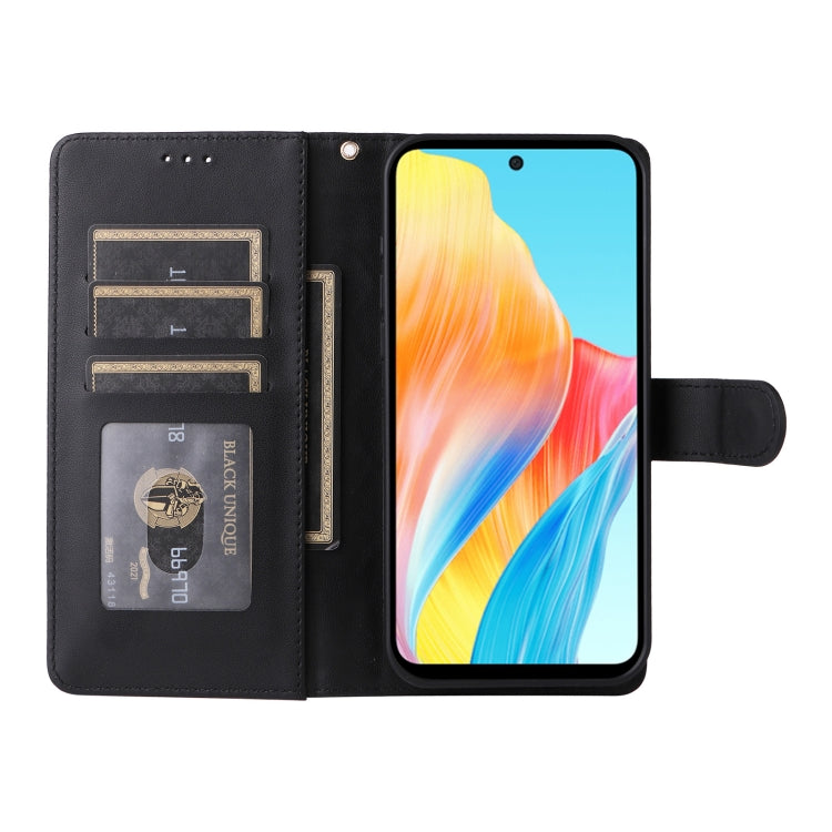 For OPPO A58 4G Diamond Lattice Leather Flip Phone Case