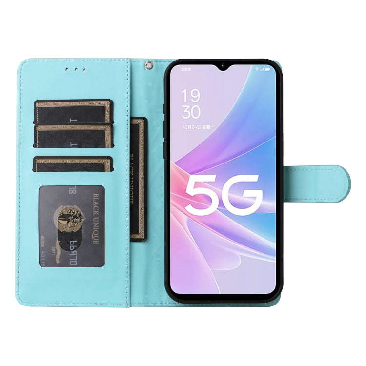 For OPPO A58 5G / A78 5G Diamond Lattice Leather Flip Phone Case
