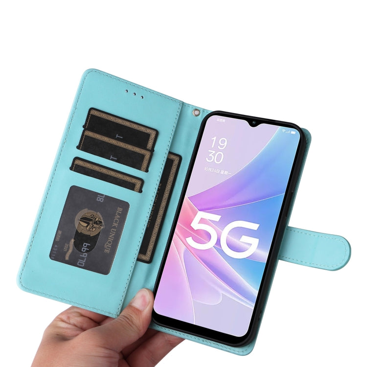 For OPPO A58 5G / A78 5G Diamond Lattice Leather Flip Phone Case