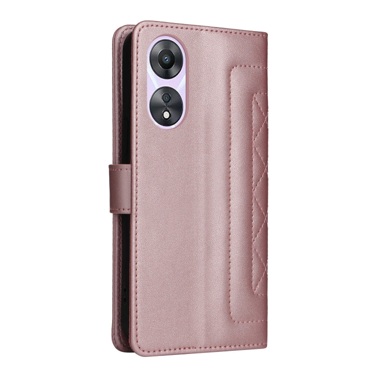 For OPPO A58 5G / A78 5G Diamond Lattice Leather Flip Phone Case