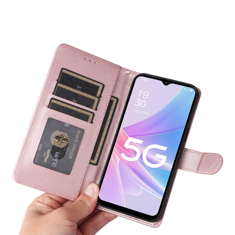 For OPPO A58 5G / A78 5G Diamond Lattice Leather Flip Phone Case