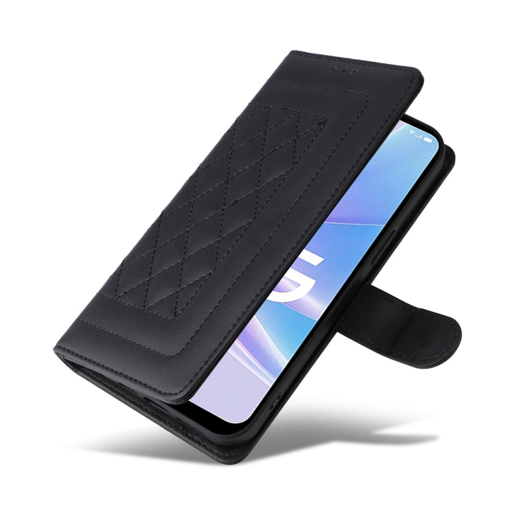 For OPPO A58 5G / A78 5G Diamond Lattice Leather Flip Phone Case