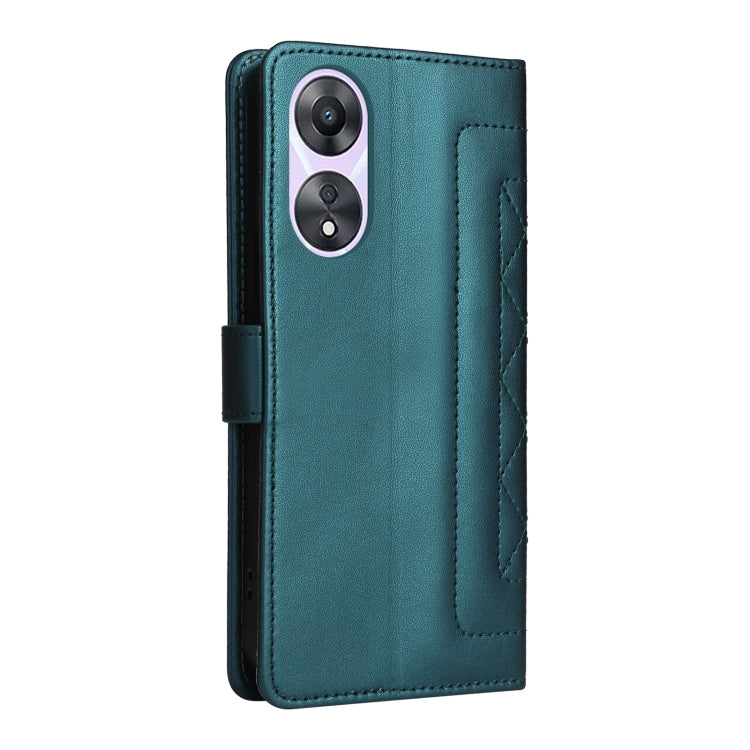 For OPPO A58 5G / A78 5G Diamond Lattice Leather Flip Phone Case