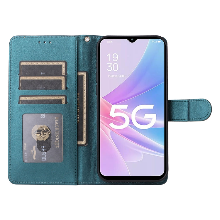 For OPPO A58 5G / A78 5G Diamond Lattice Leather Flip Phone Case