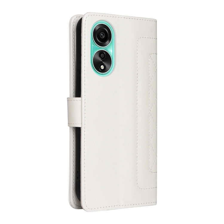 For OPPO A78 4G Diamond Lattice Leather Flip Phone Case