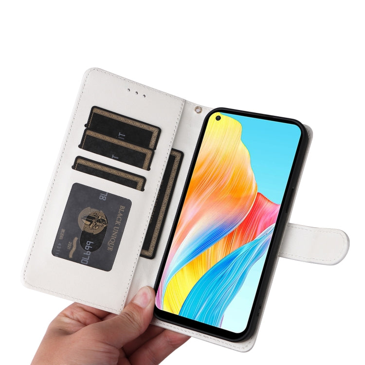 For OPPO A78 4G Diamond Lattice Leather Flip Phone Case