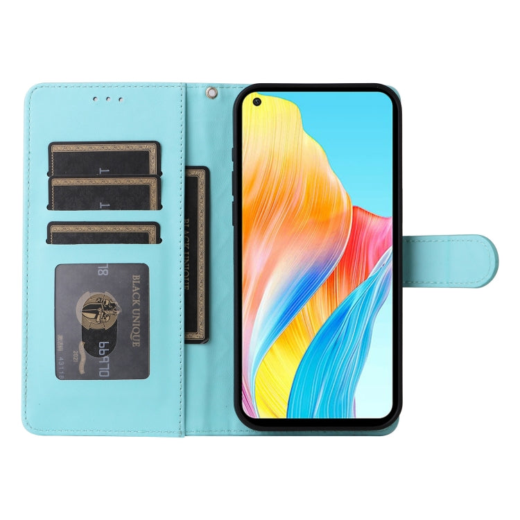 For OPPO A78 4G Diamond Lattice Leather Flip Phone Case