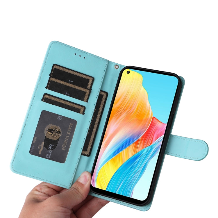 For OPPO A78 4G Diamond Lattice Leather Flip Phone Case