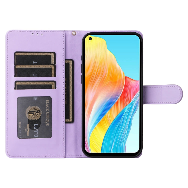 For OPPO A78 4G Diamond Lattice Leather Flip Phone Case