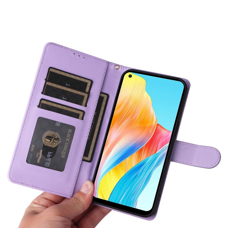 For OPPO A78 4G Diamond Lattice Leather Flip Phone Case