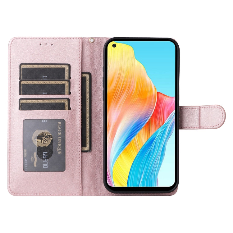 For OPPO A78 4G Diamond Lattice Leather Flip Phone Case