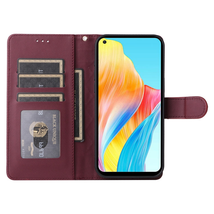 For OPPO A78 4G Diamond Lattice Leather Flip Phone Case