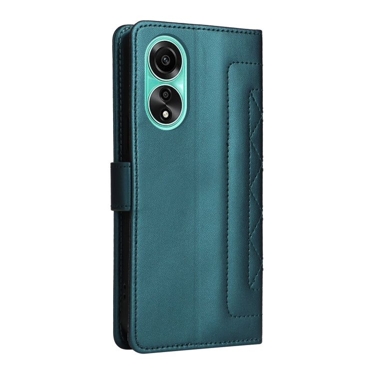 For OPPO A78 4G Diamond Lattice Leather Flip Phone Case