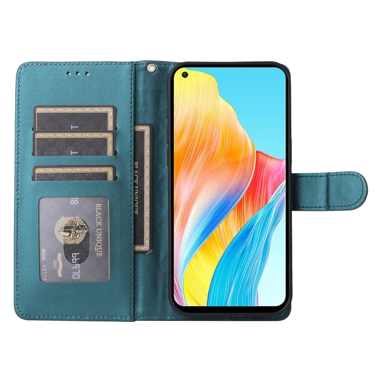 For OPPO A78 4G Diamond Lattice Leather Flip Phone Case