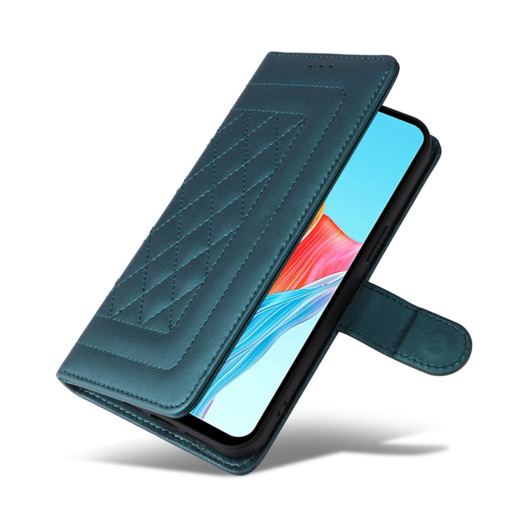For OPPO A78 4G Diamond Lattice Leather Flip Phone Case