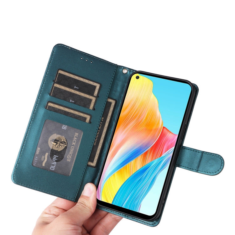 For OPPO A78 4G Diamond Lattice Leather Flip Phone Case