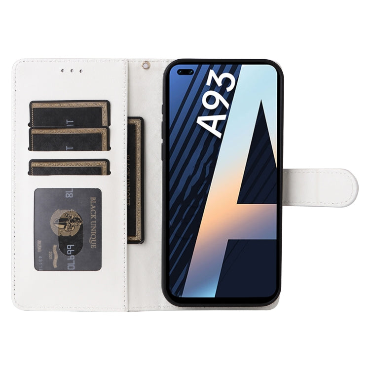 For OPPO A93 4G / F17 Pro Diamond Lattice Leather Flip Phone Case