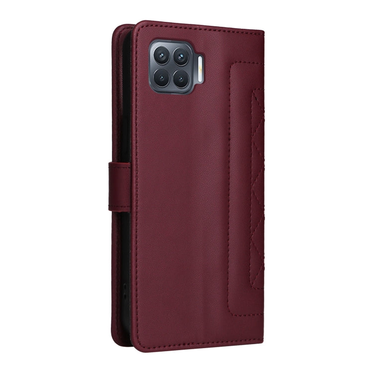For OPPO A93 4G / F17 Pro Diamond Lattice Leather Flip Phone Case