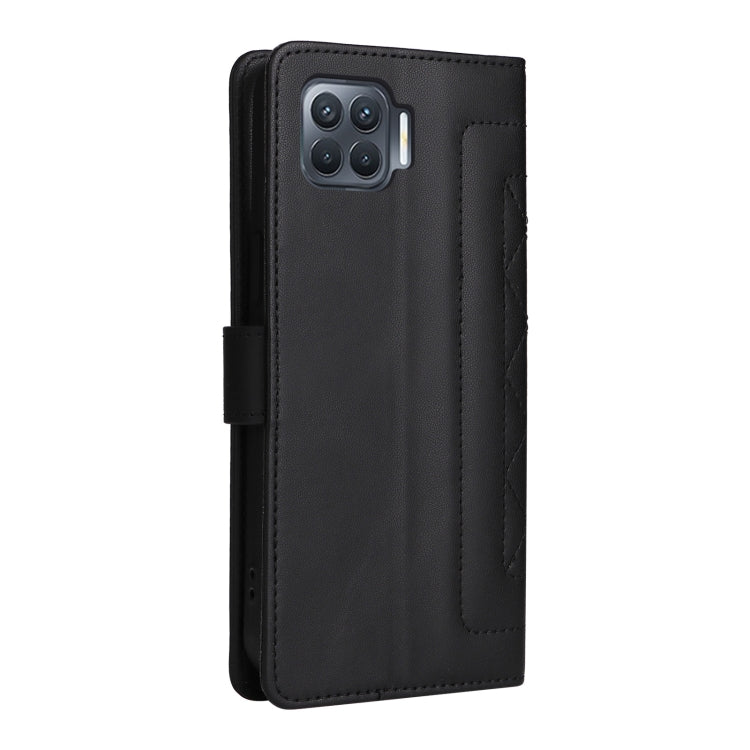 For OPPO A93 4G / F17 Pro Diamond Lattice Leather Flip Phone Case
