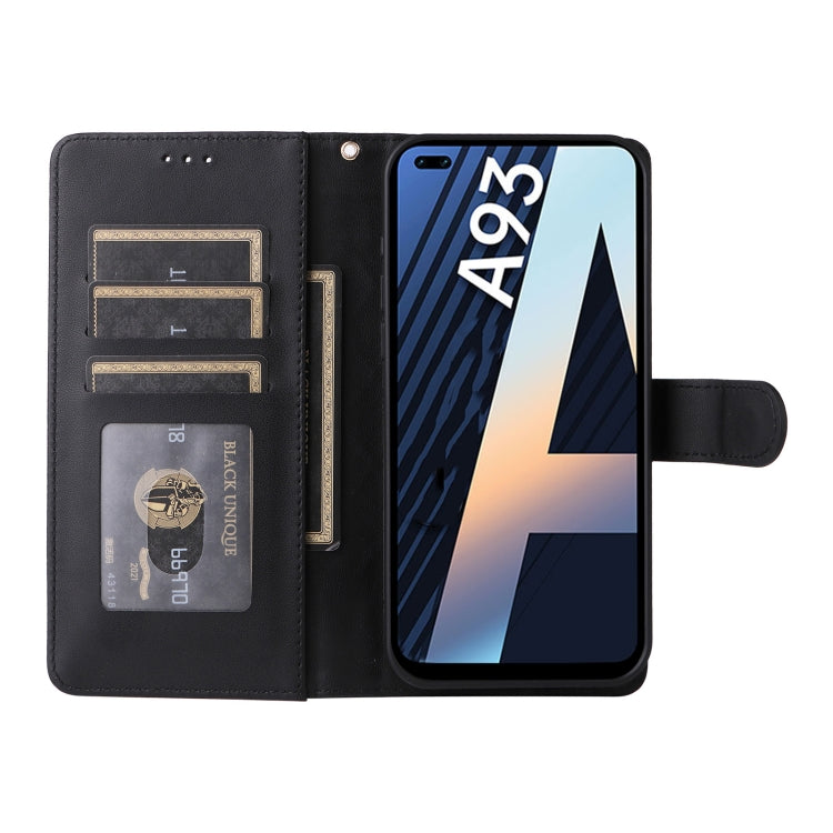 For OPPO A93 4G / F17 Pro Diamond Lattice Leather Flip Phone Case