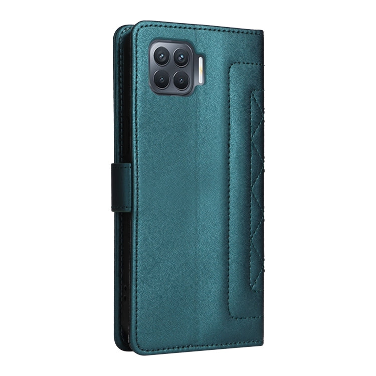 For OPPO A93 4G / F17 Pro Diamond Lattice Leather Flip Phone Case