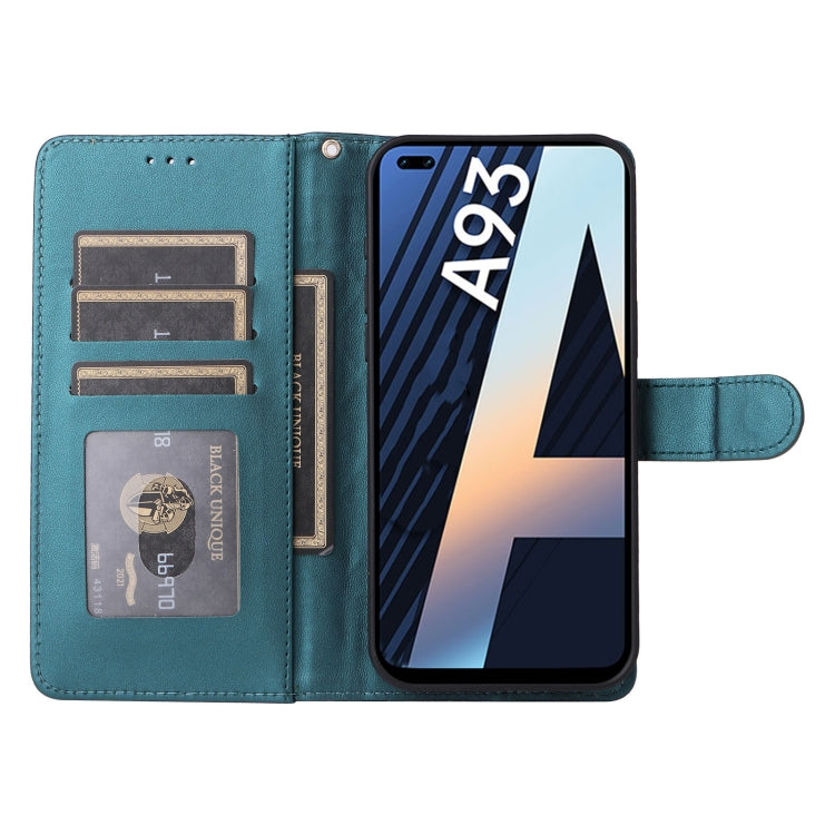 For OPPO A93 4G / F17 Pro Diamond Lattice Leather Flip Phone Case