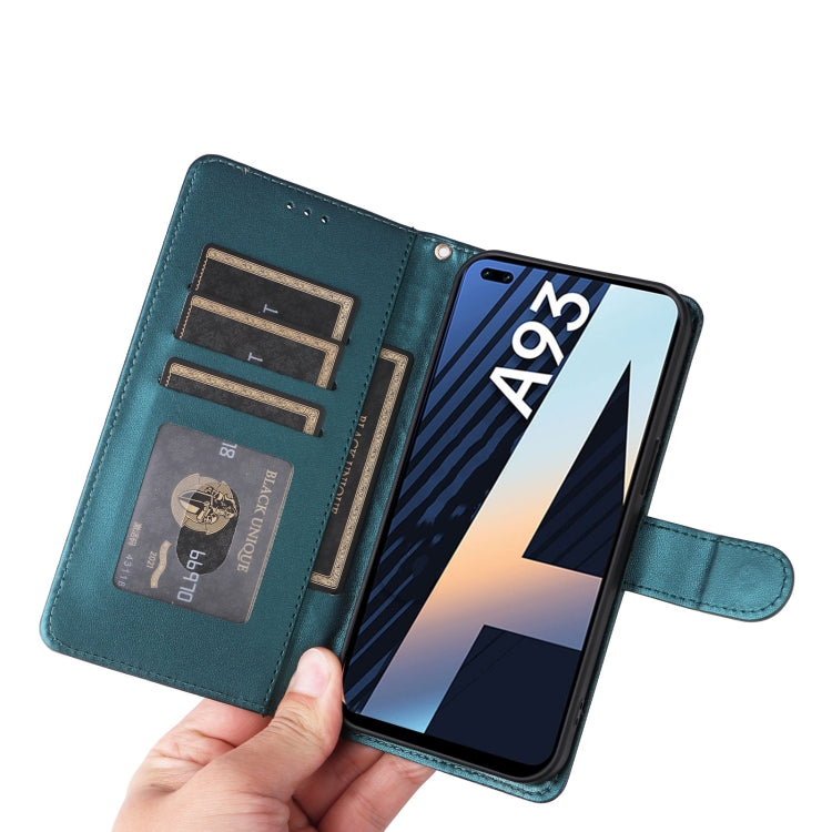 For OPPO A93 4G / F17 Pro Diamond Lattice Leather Flip Phone Case
