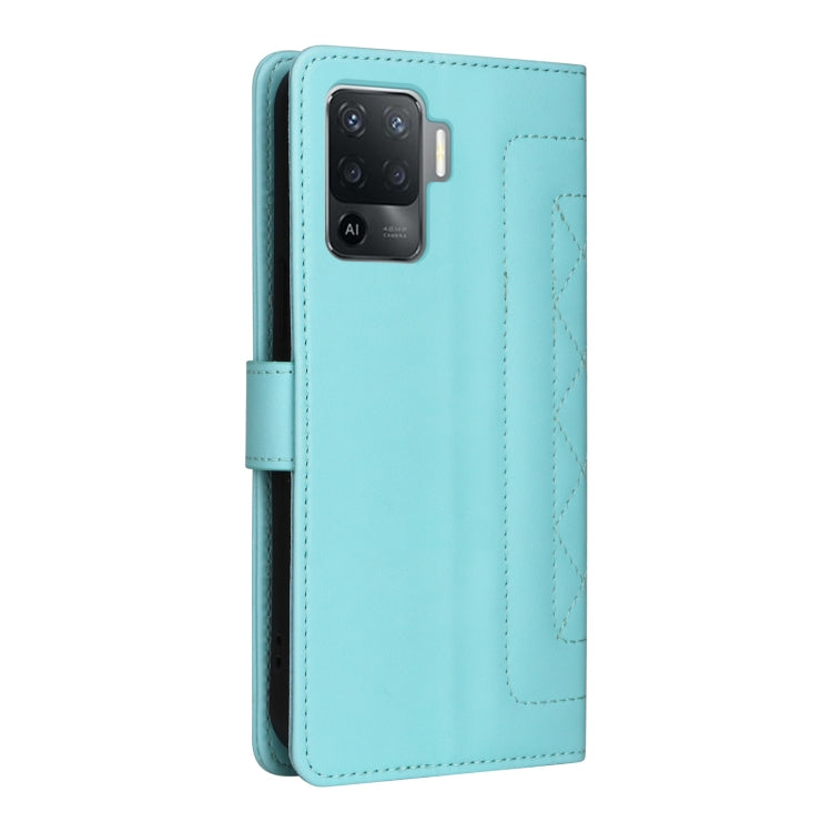 For OPPO A94 / F19 Pro Diamond Lattice Leather Flip Phone Case
