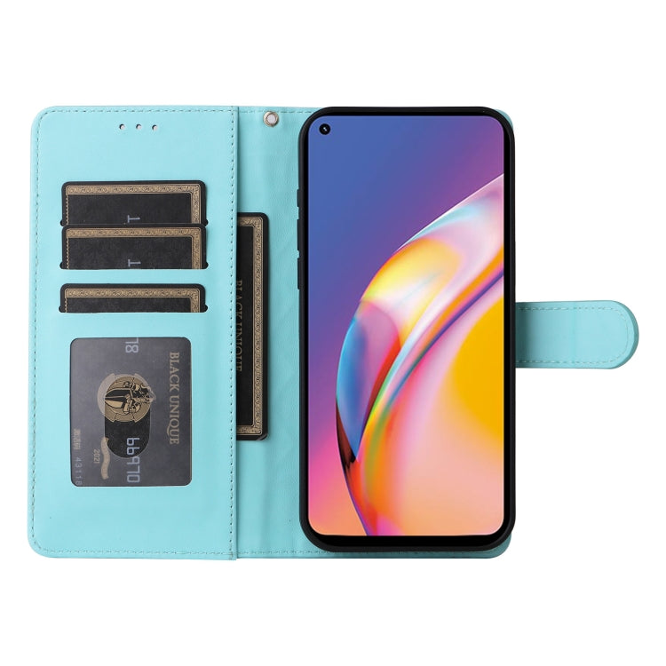 For OPPO A94 / F19 Pro Diamond Lattice Leather Flip Phone Case