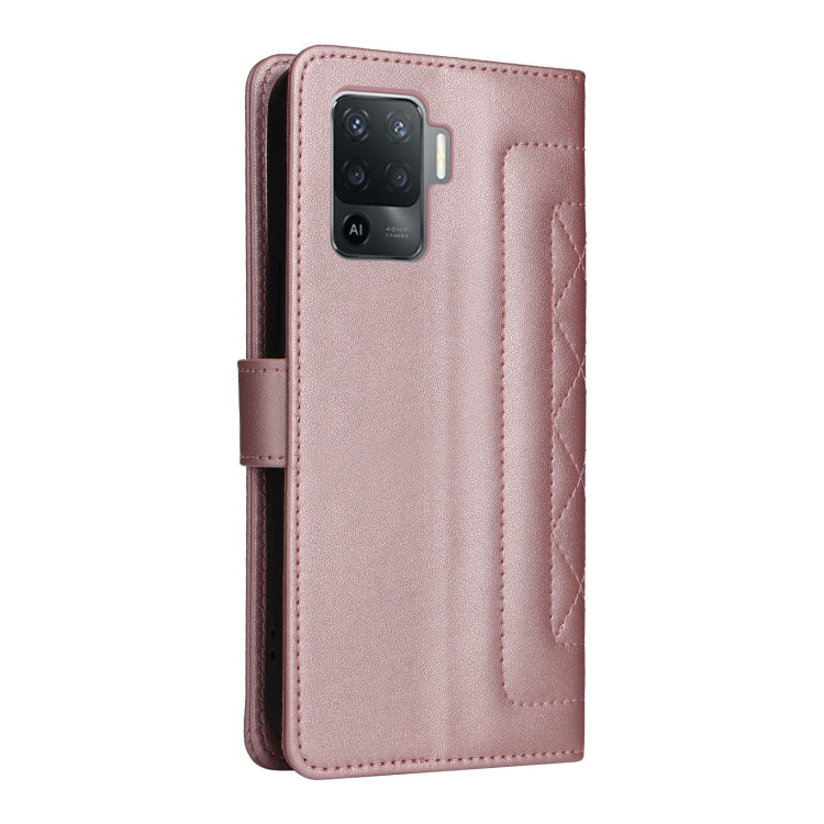 For OPPO A94 / F19 Pro Diamond Lattice Leather Flip Phone Case