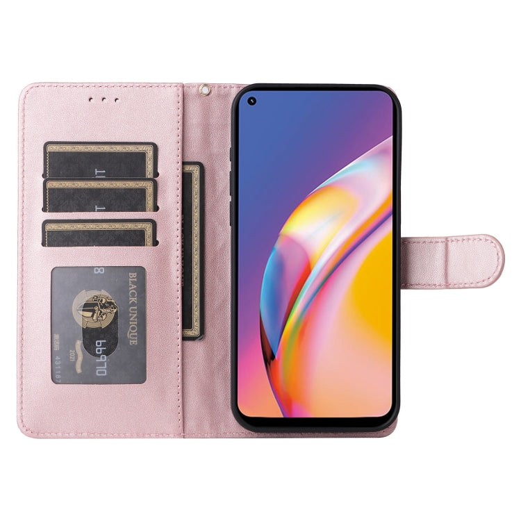 For OPPO A94 / F19 Pro Diamond Lattice Leather Flip Phone Case