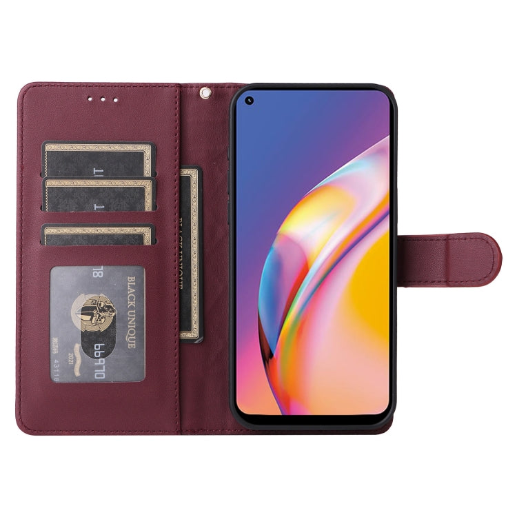 For OPPO A94 / F19 Pro Diamond Lattice Leather Flip Phone Case