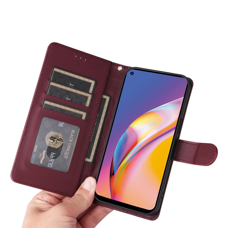 For OPPO A94 / F19 Pro Diamond Lattice Leather Flip Phone Case