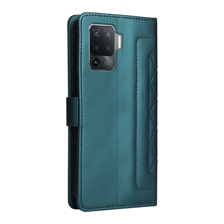 For OPPO A94 / F19 Pro Diamond Lattice Leather Flip Phone Case