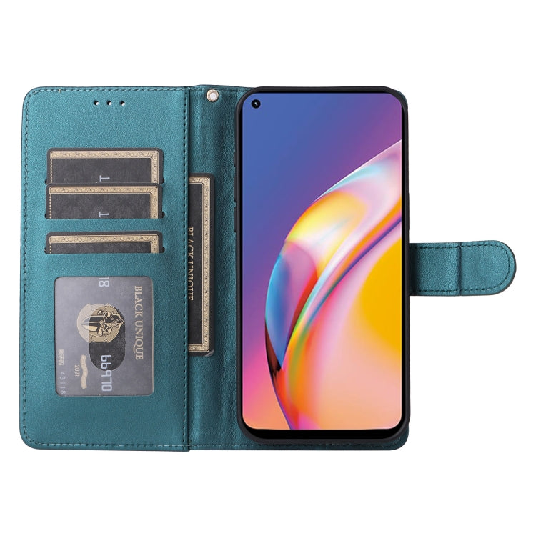 For OPPO A94 / F19 Pro Diamond Lattice Leather Flip Phone Case