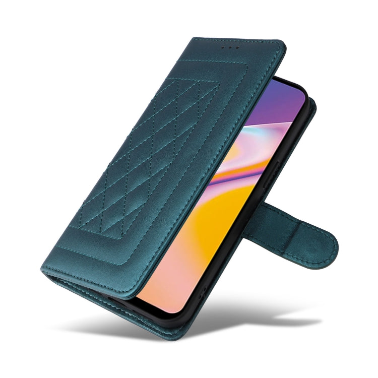 For OPPO A94 / F19 Pro Diamond Lattice Leather Flip Phone Case