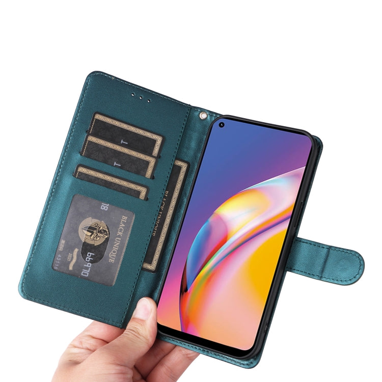 For OPPO A94 / F19 Pro Diamond Lattice Leather Flip Phone Case