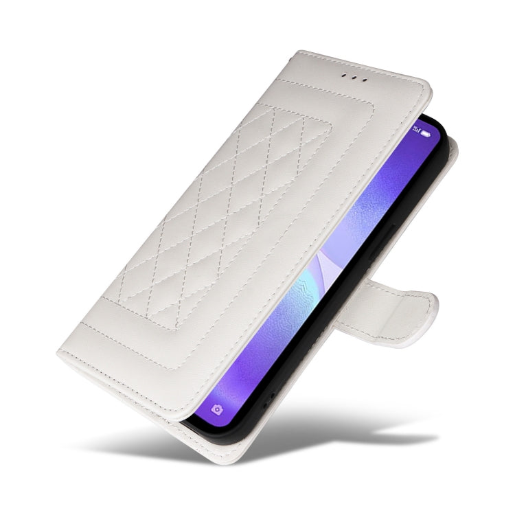 For OPPO Reno5 5G / Find X3 Lite Diamond Lattice Leather Flip Phone Case