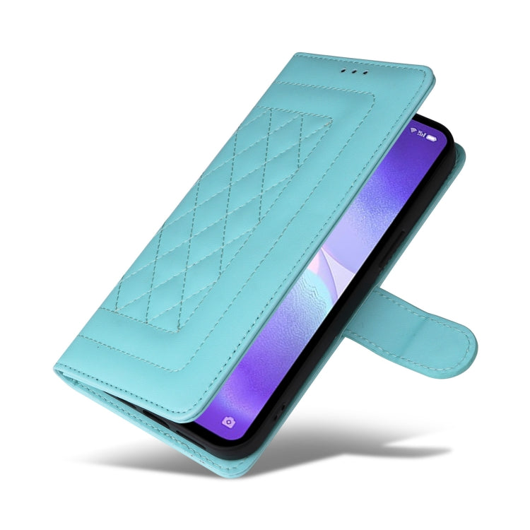 For OPPO Reno5 5G / Find X3 Lite Diamond Lattice Leather Flip Phone Case