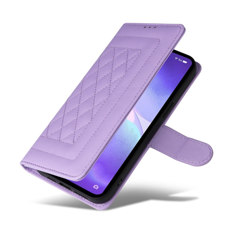 For OPPO Reno5 5G / Find X3 Lite Diamond Lattice Leather Flip Phone Case