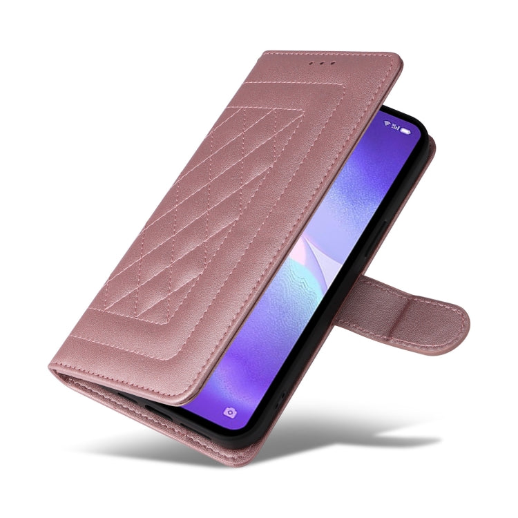 For OPPO Reno5 5G / Find X3 Lite Diamond Lattice Leather Flip Phone Case