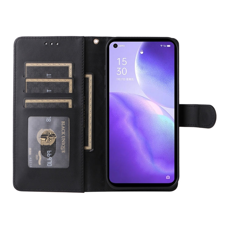 For OPPO Reno5 5G / Find X3 Lite Diamond Lattice Leather Flip Phone Case