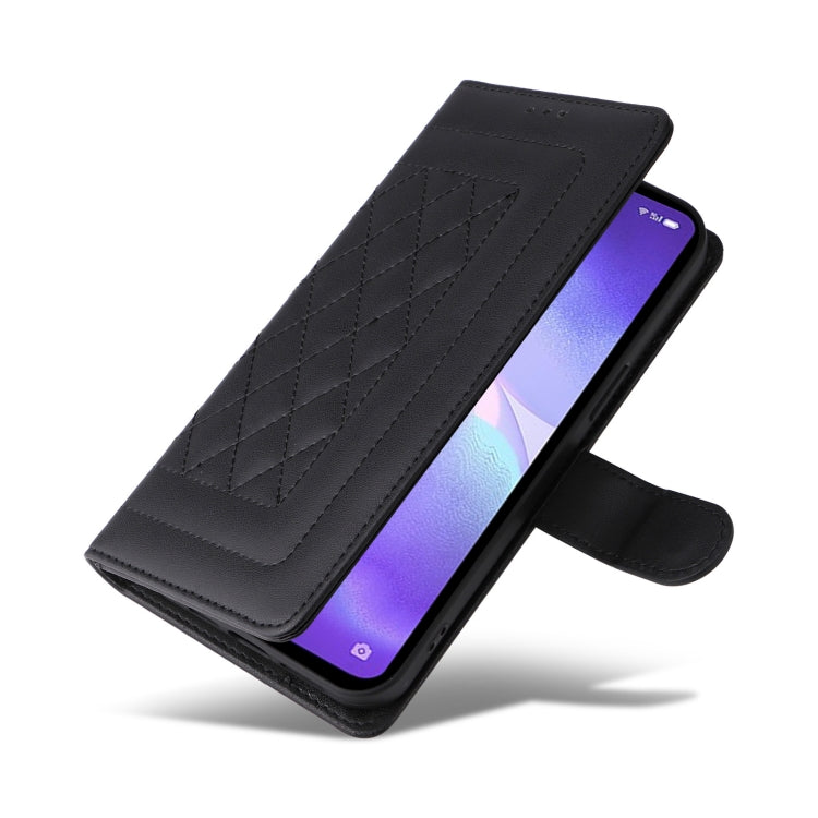 For OPPO Reno5 5G / Find X3 Lite Diamond Lattice Leather Flip Phone Case