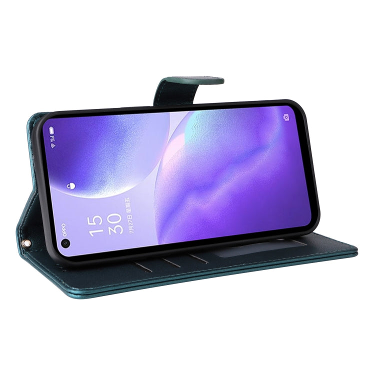 For OPPO Reno5 5G / Find X3 Lite Diamond Lattice Leather Flip Phone Case