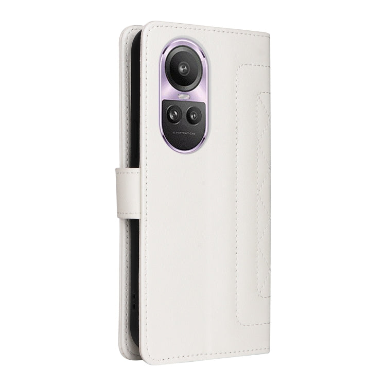 For OPPO Reno10 5G / Reno10 Pro 5G Diamond Lattice Leather Flip Phone Case