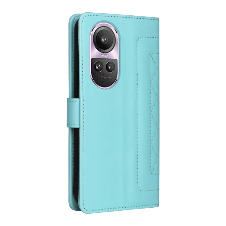 For OPPO Reno10 5G / Reno10 Pro 5G Diamond Lattice Leather Flip Phone Case